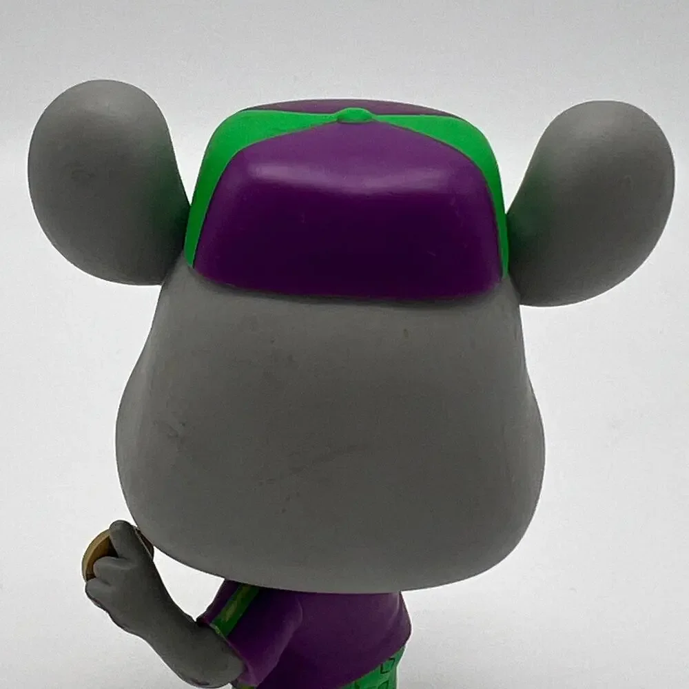Funko Pop Ad Icons #186 Retro Chuck E. Cheese Vinyl Figure OOB Mouse Gray Purple